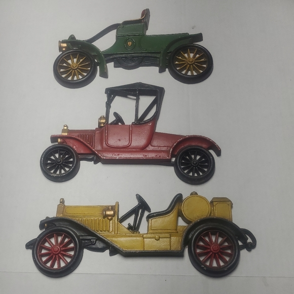 sexton Wall Decor 3 Vtg 966 Sexton 3d Cast Metal Streetcars Trucks